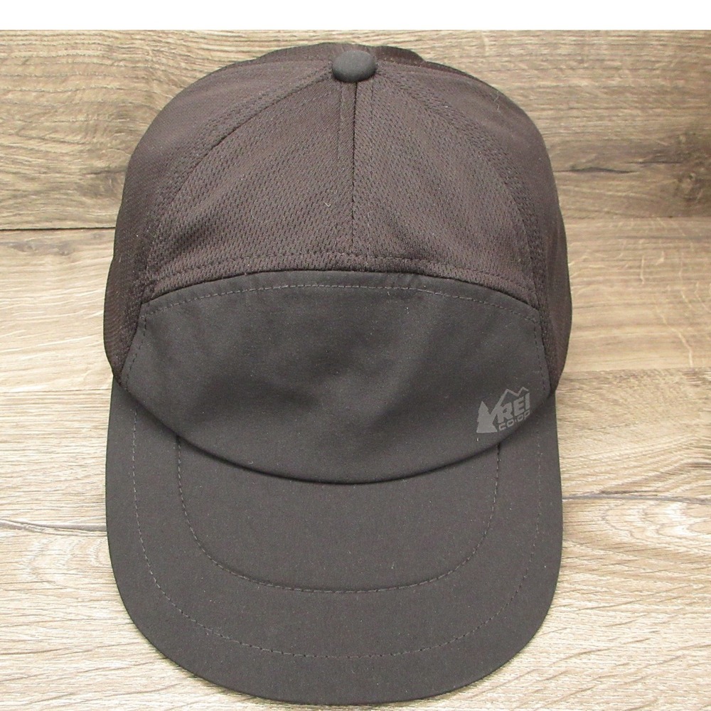 REI Coop Hat Cap Mens Strap Back Black Mesh Running Hiking Gorpcore Outdoor